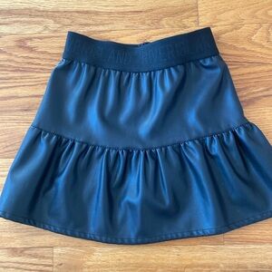 Girls faux leather skirt